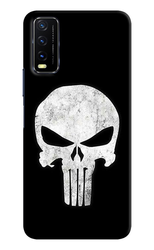 Punisher Skull Vivo Y20/Y20i Hard Case Back Cover by Casekaro