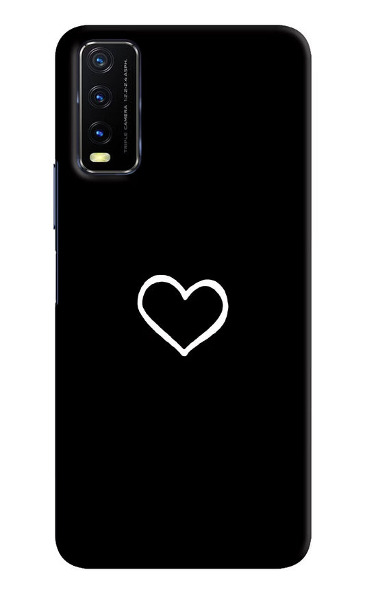 Heart Vivo Y20/Y20i Hard Case Back Cover by Casekaro
