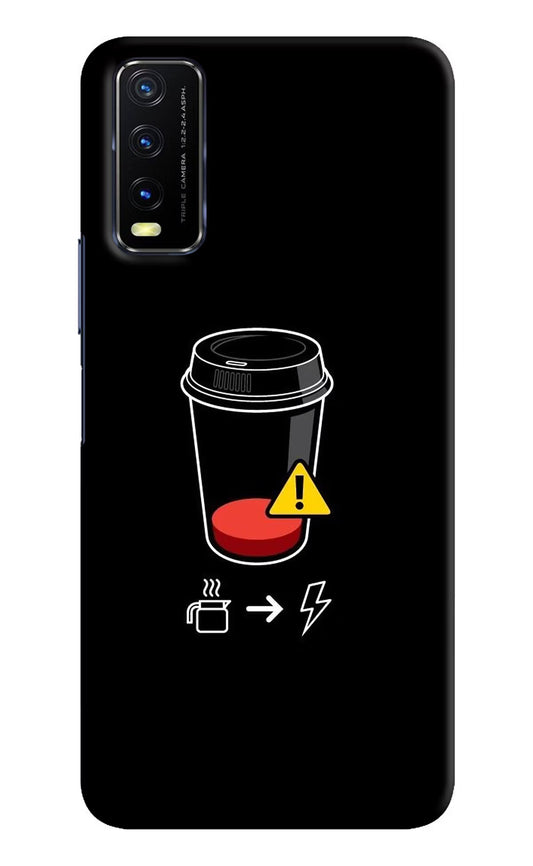 Coffee Vivo Y20/Y20i Hard Case Back Cover by Casekaro
