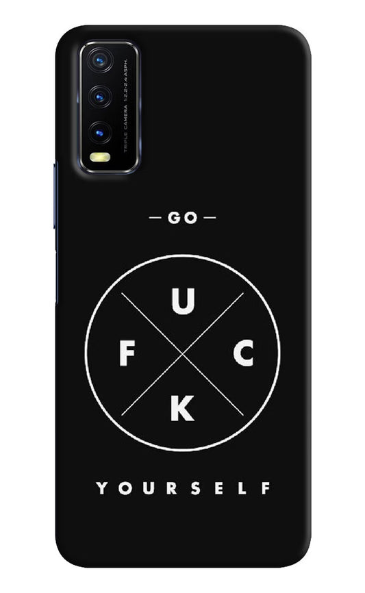 Go Fuck Yourself Vivo Y20/Y20i Hard Case Back Cover by Casekaro