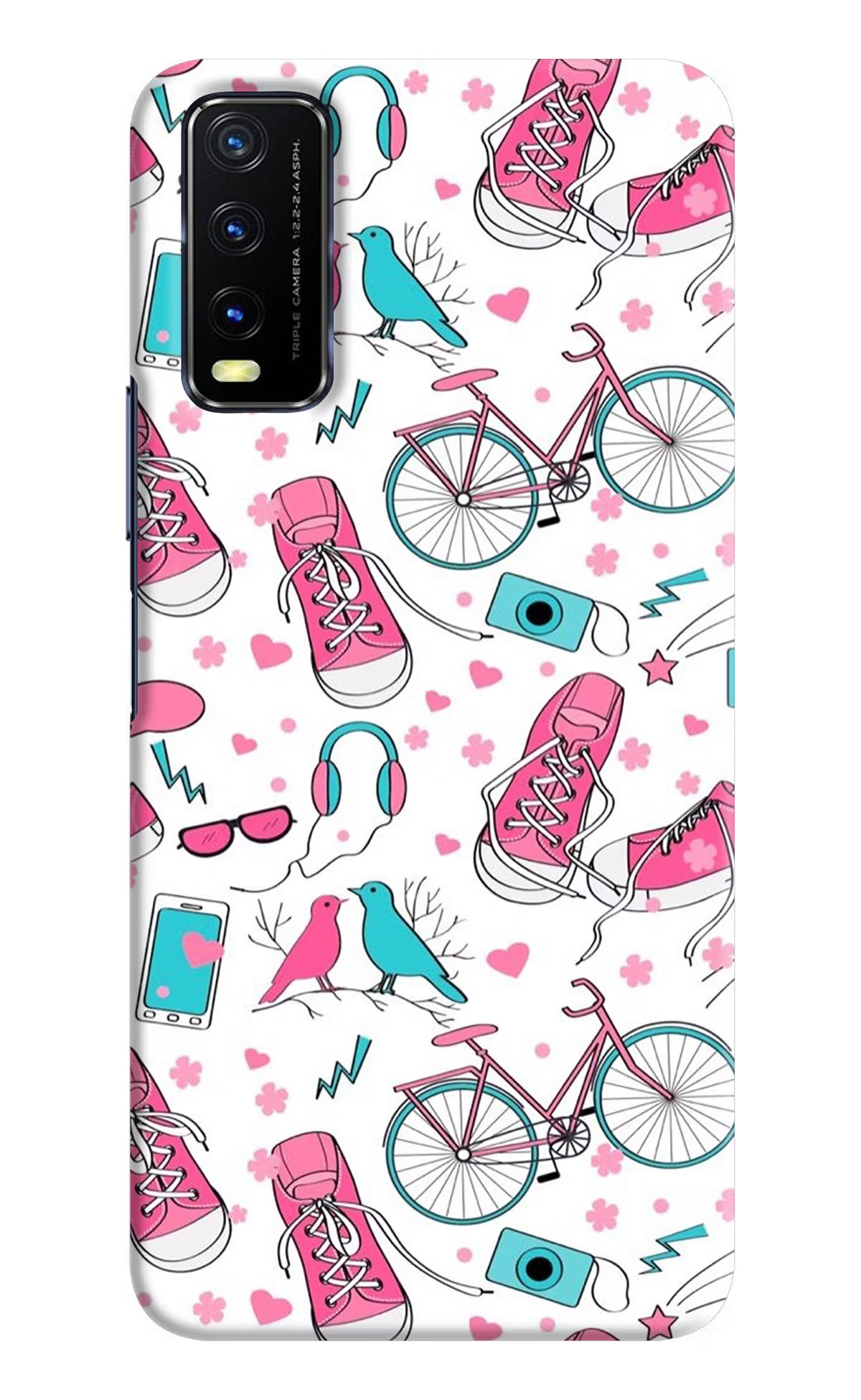 Artwork Vivo Y20/Y20i Hard Case Back Cover by Casekaro