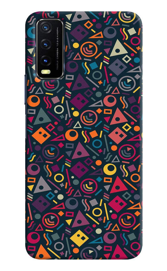 Geometric Abstract Vivo Y20/Y20i Hard Case Back Cover by Casekaro