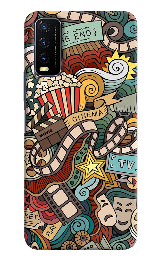 Cinema Abstract Vivo Y20/Y20i Hard Case Back Cover by Casekaro