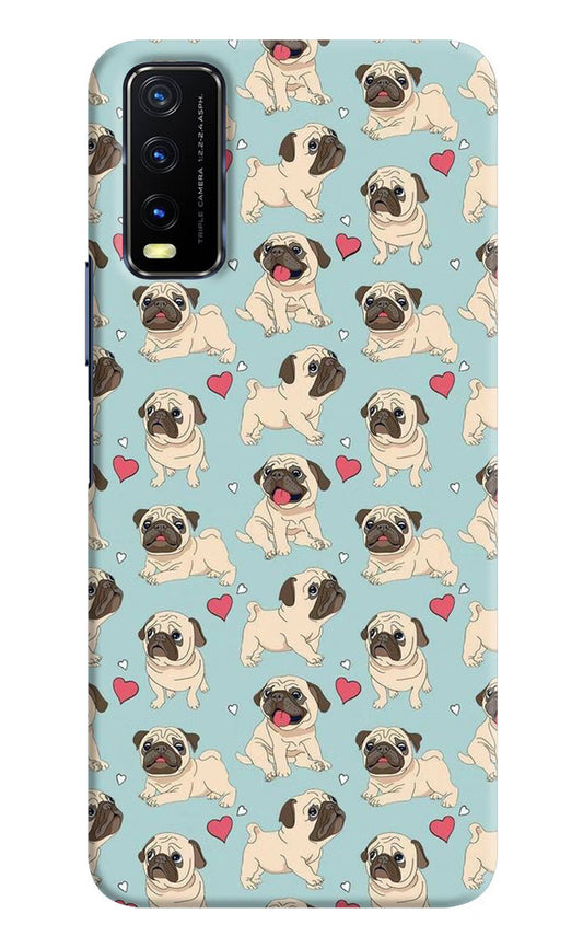 Pug Dog Vivo Y20/Y20i Hard Case Back Cover by Casekaro