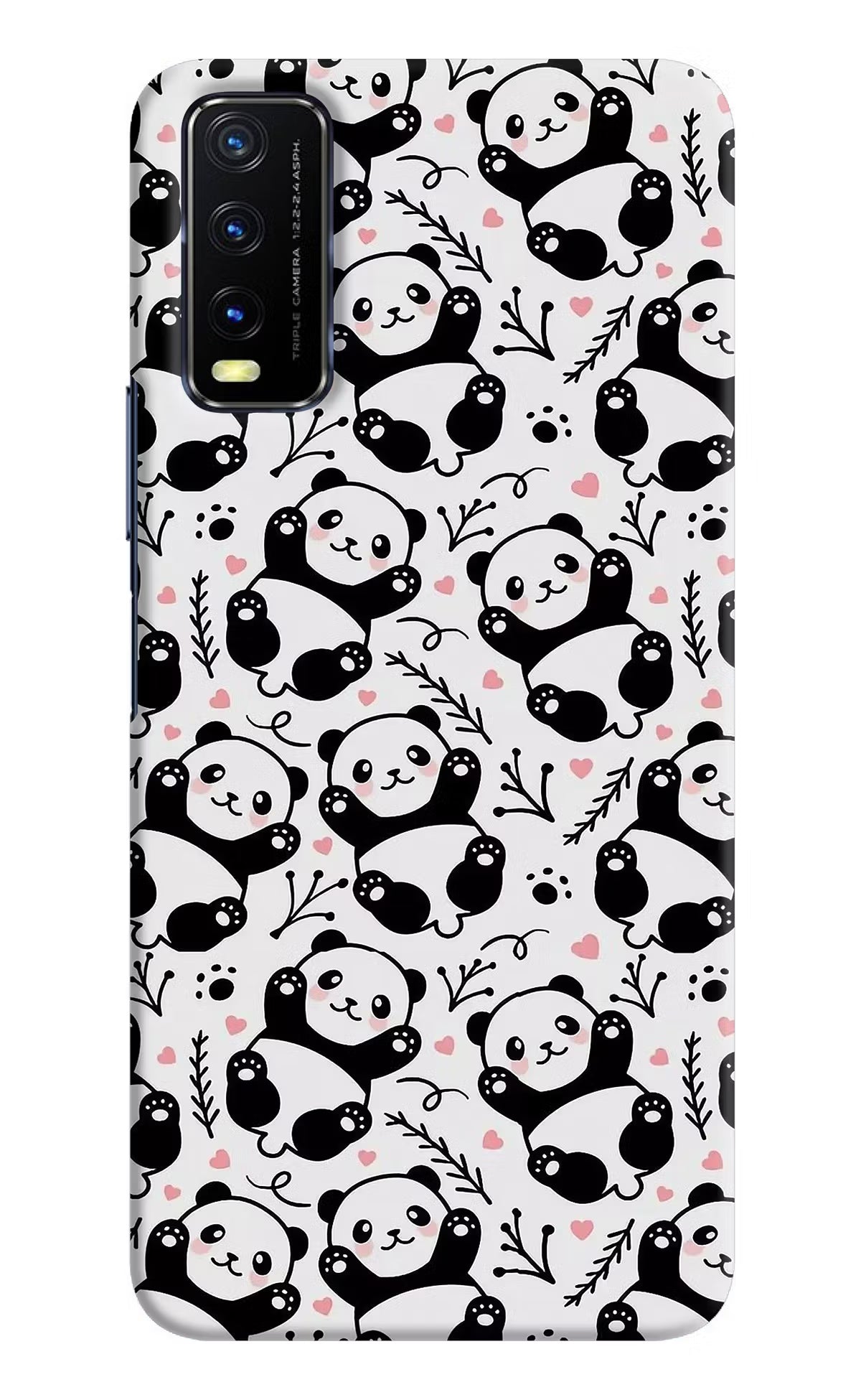 Cute Panda Vivo Y20/Y20i Hard Case Back Cover by Casekaro