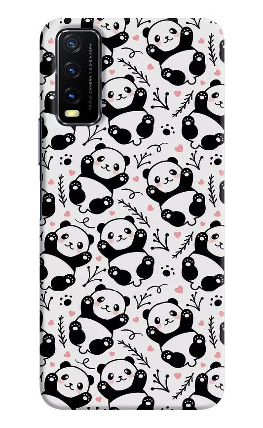 Cute Panda Vivo Y20/Y20i Hard Case Back Cover by Casekaro