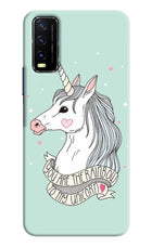 Unicorn Wallpaper Vivo Y20/Y20i Hard Case Back Cover by Casekaro