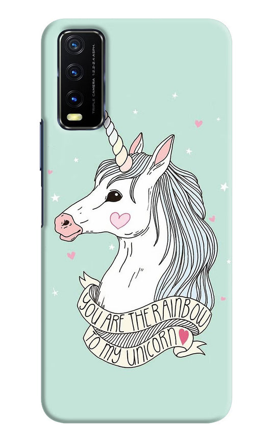 Unicorn Wallpaper Vivo Y20/Y20i Hard Case Back Cover by Casekaro