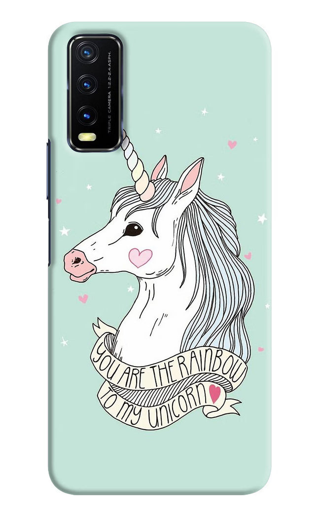 Unicorn Wallpaper Vivo Y20/Y20i Hard Case Back Cover by Casekaro