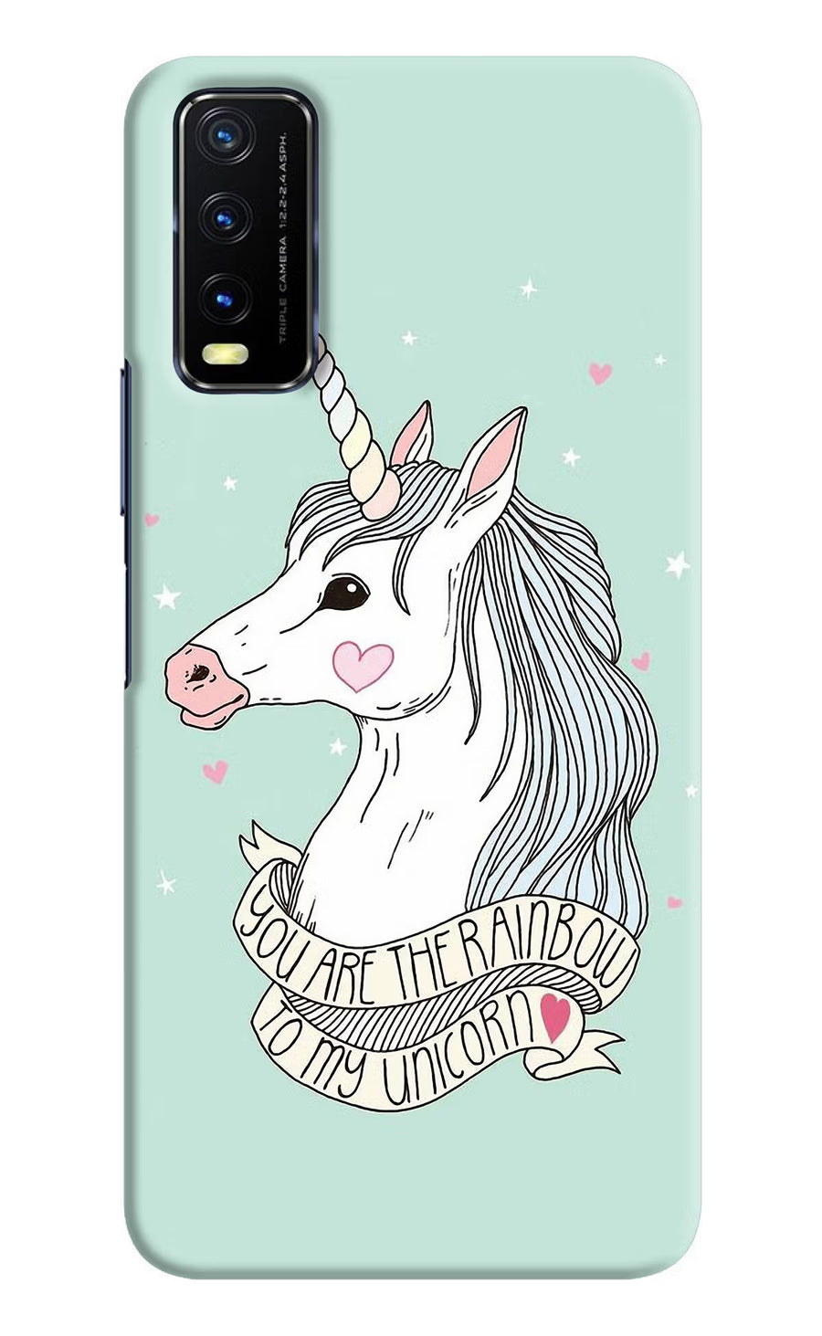 Unicorn Wallpaper Vivo Y20/Y20i Back Cover, Hard case