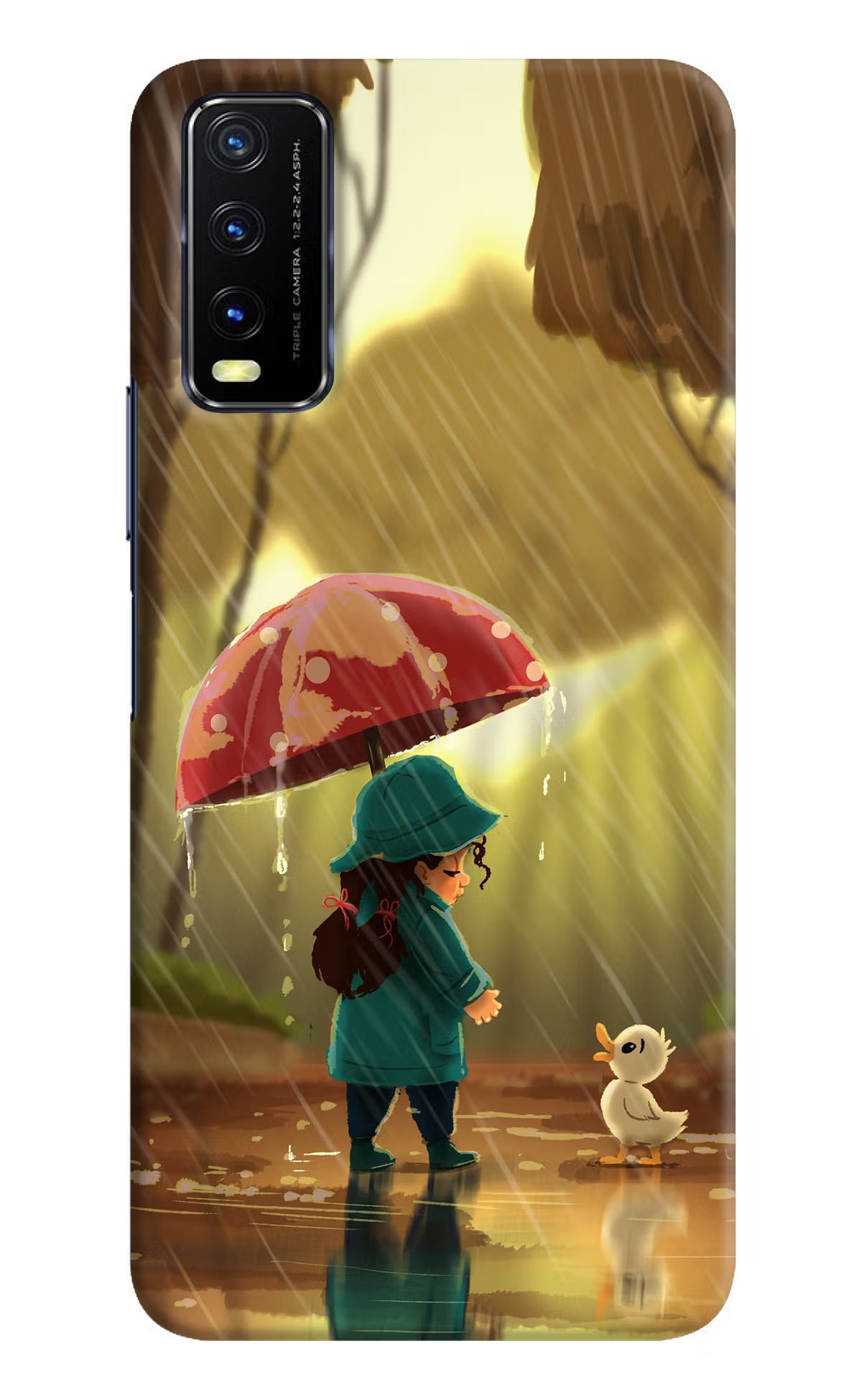 Rainy Day Vivo Y20/Y20i Hard Case Back Cover by Casekaro