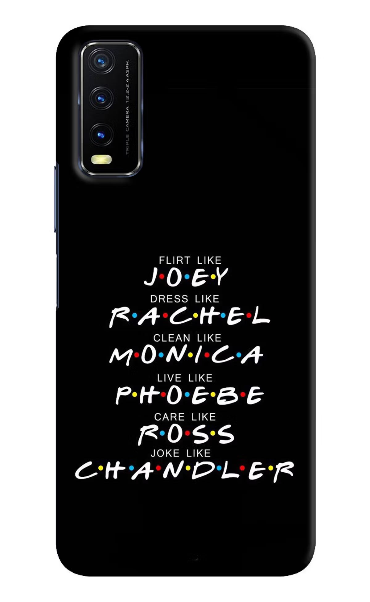 FRIENDS Character Vivo Y20/Y20i Hard Case Back Cover by Casekaro
