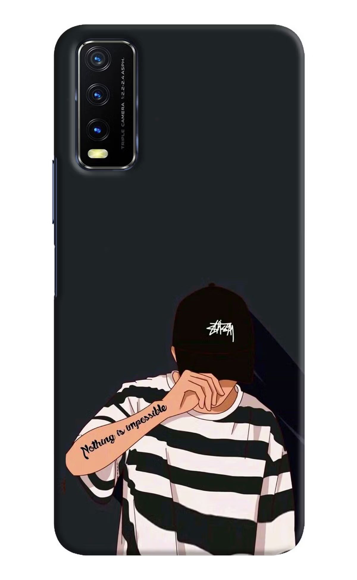 Aesthetic Boy Vivo Y20/Y20i Hard Case Back Cover by Casekaro