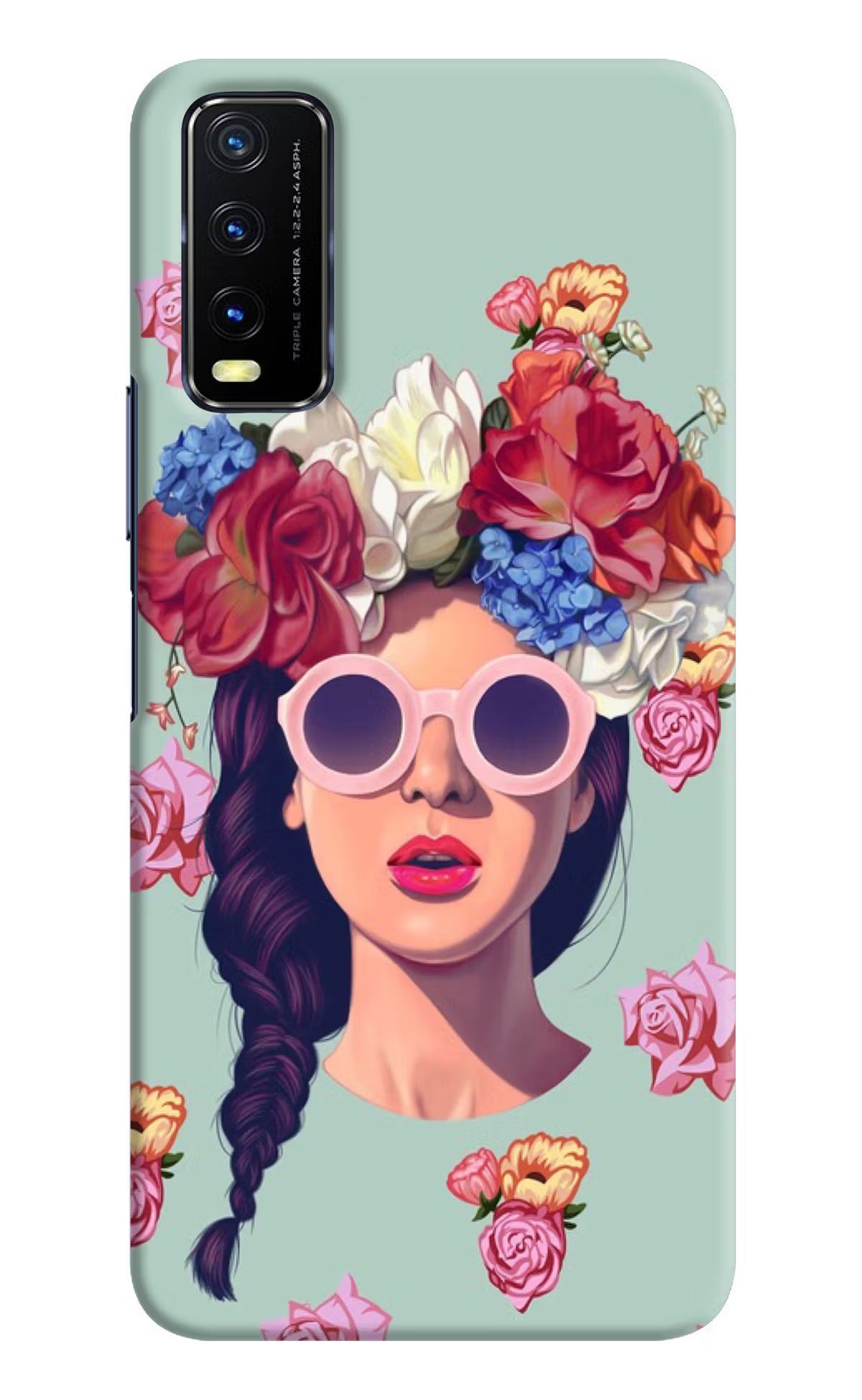 Pretty Girl Vivo Y20/Y20i Hard Case Back Cover by Casekaro
