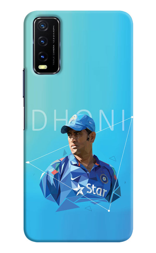 Dhoni Artwork Vivo Y20/Y20i Hard Case Back Cover by Casekaro