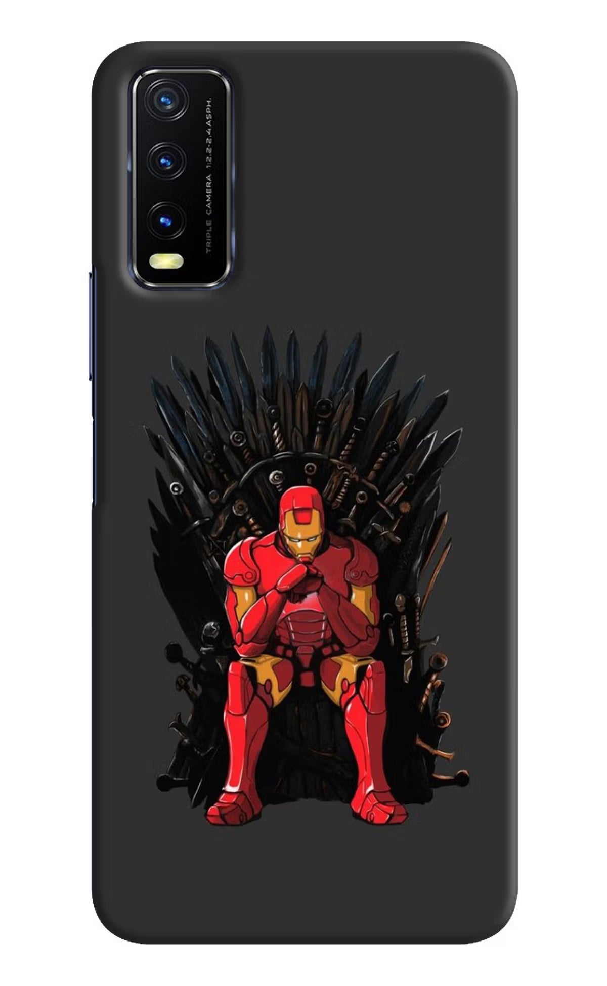 Ironman Throne Vivo Y20/Y20i Hard Case Back Cover by Casekaro