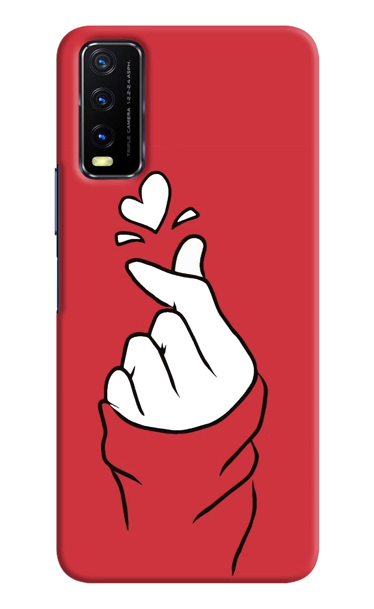 Korean Love Sign Vivo Y20/Y20i Hard Case Back Cover by Casekaro