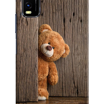 Teddy Wooden Vivo Y20/Y20i Hard Case Back Cover by Casekaro