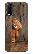 Teddy Wooden Vivo Y20/Y20i Hard Case Back Cover by Casekaro
