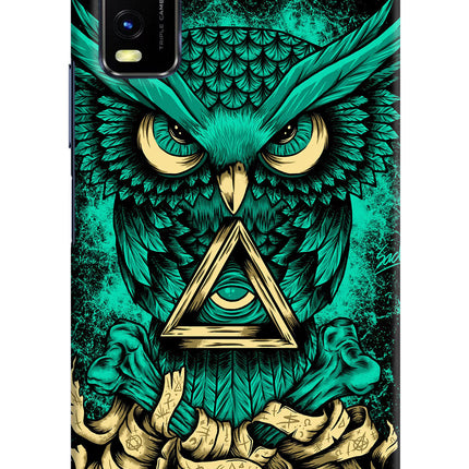 Green Owl Vivo Y20/Y20i Hard Case Back Cover by Casekaro