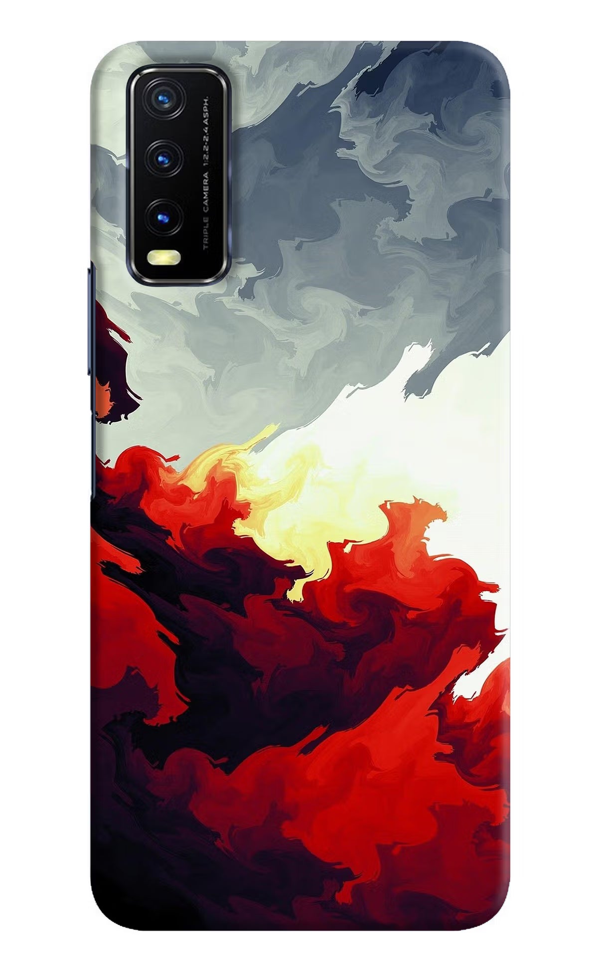 Fire Cloud Vivo Y20/Y20i Hard Case Back Cover by Casekaro