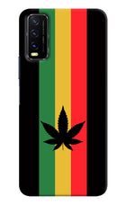 Weed Flag Vivo Y20/Y20i Hard Case Back Cover by Casekaro