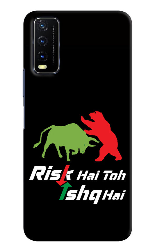Risk Hai Toh Ishq Hai Vivo Y20/Y20i Hard Case Back Cover by Casekaro