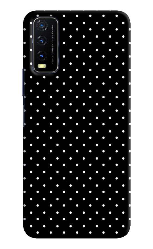 White Dots Vivo Y20/Y20i Hard Case Back Cover by Casekaro
