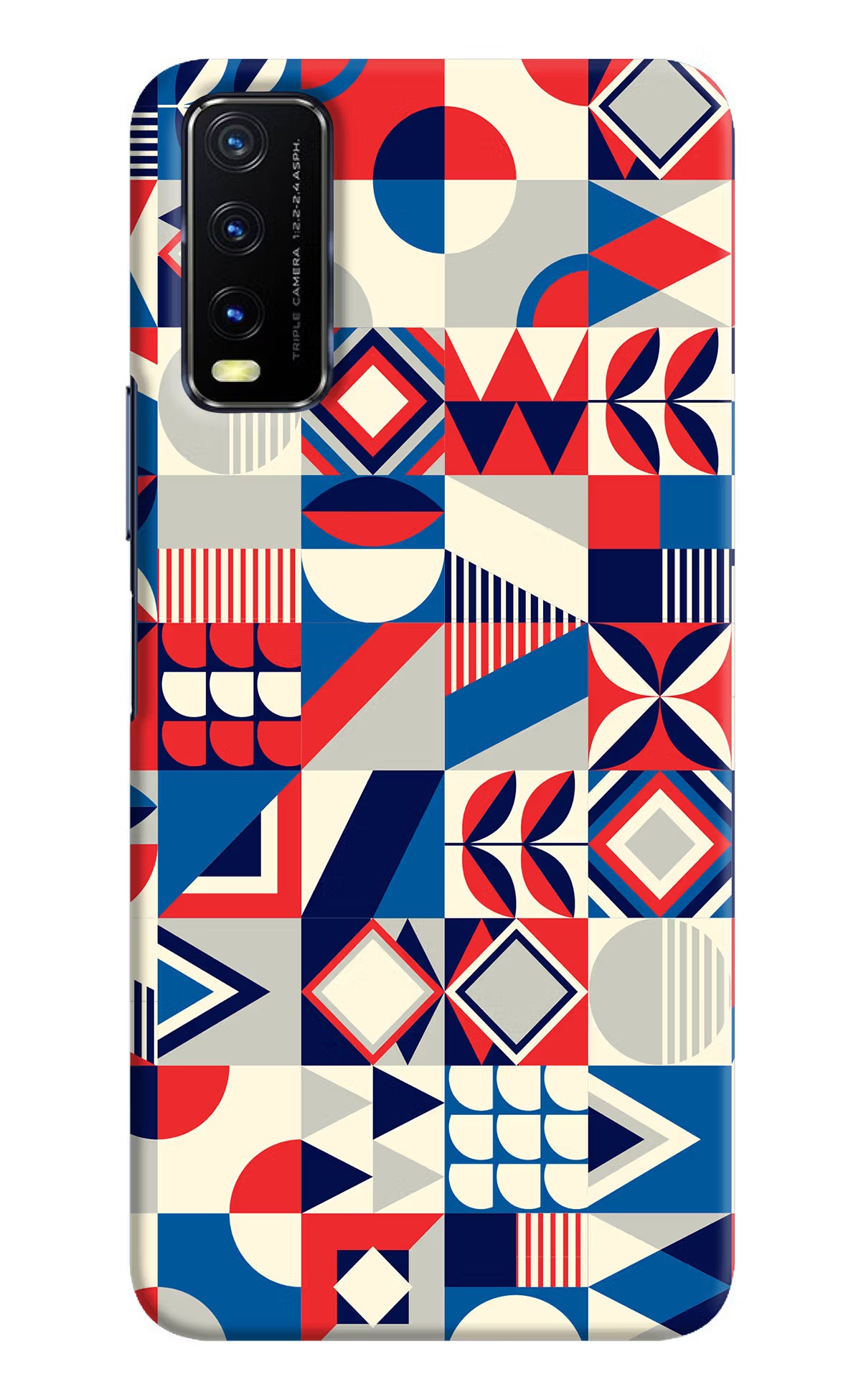 Colorful Pattern Vivo Y20/Y20i Hard Case Back Cover by Casekaro