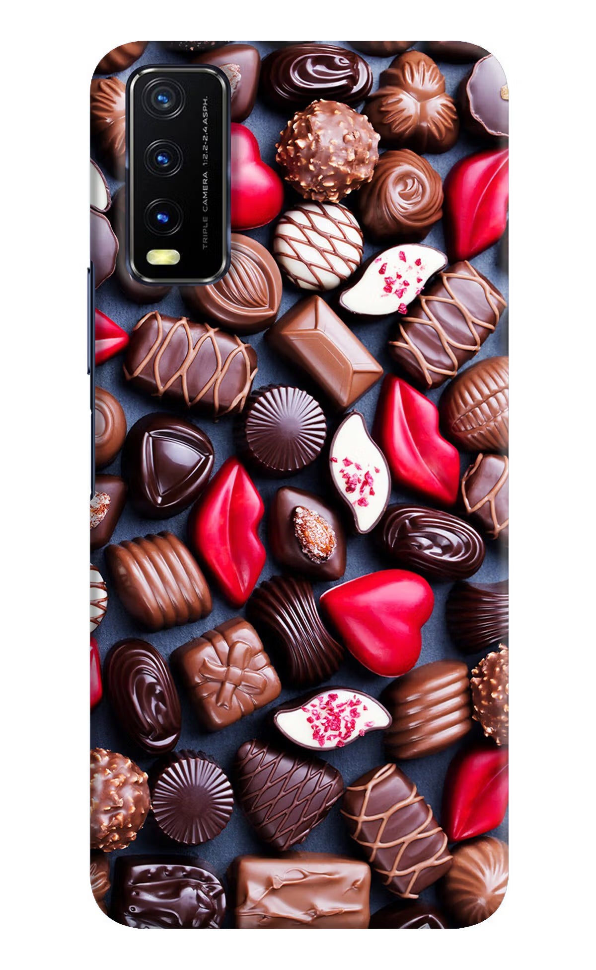 Chocolates Vivo Y20/Y20i Hard Case Back Cover by Casekaro