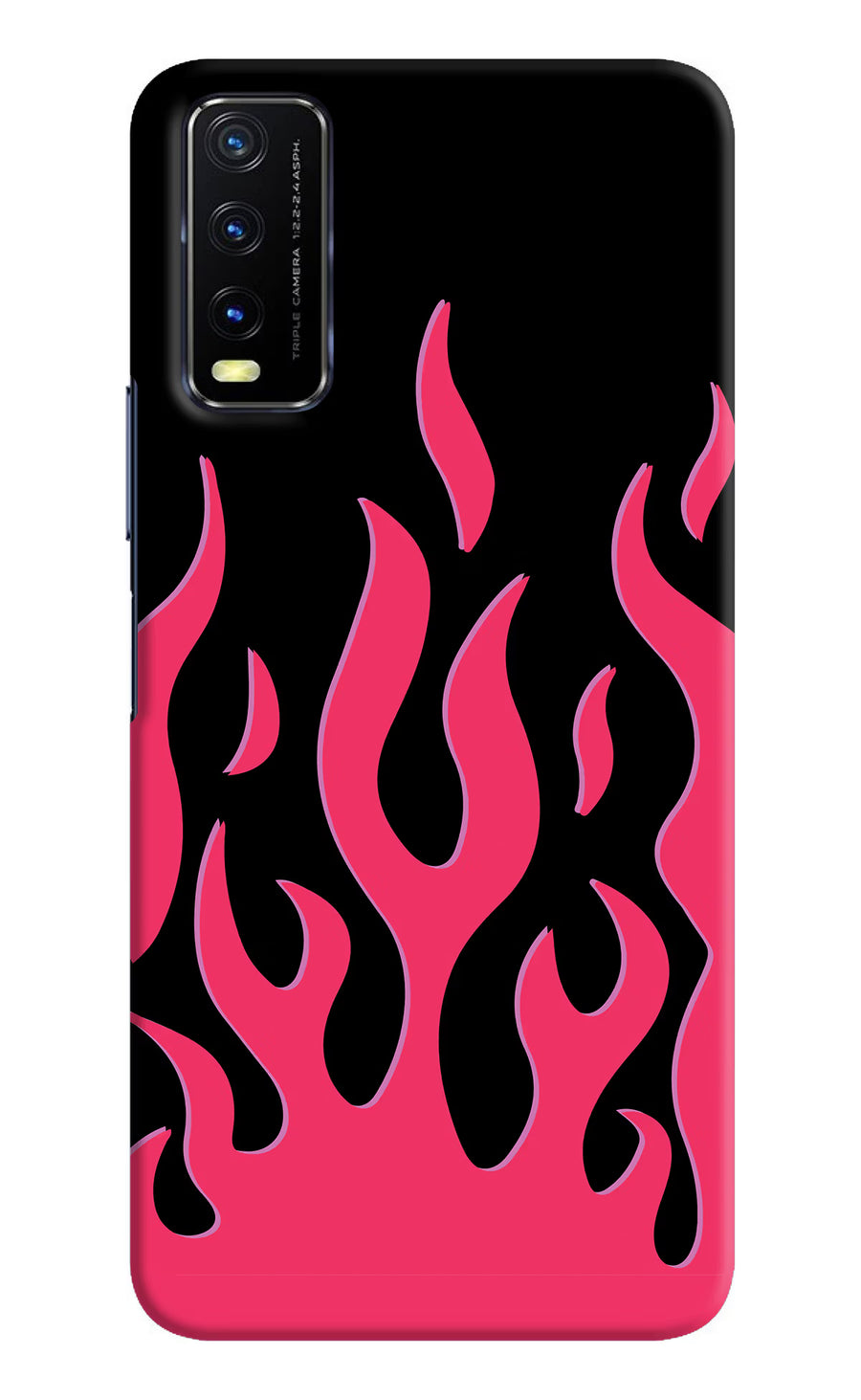 Fire Flames Vivo Y20/Y20i Back Cover, Hard case