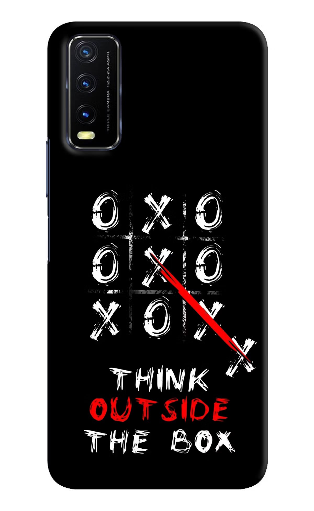 Think out of the BOX Vivo Y20/Y20i Hard Case Back Cover by Casekaro