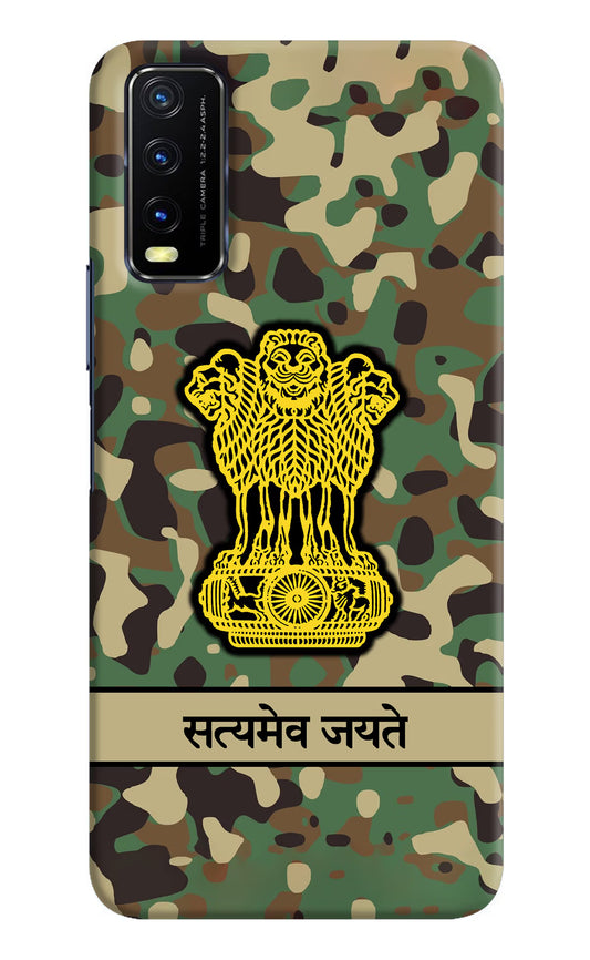 Satyamev Jayate Army Vivo Y20/Y20i Hard Case Back Cover by Casekaro