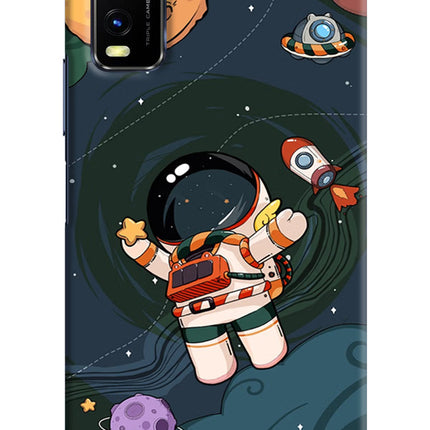 Cartoon Astronaut Vivo Y20/Y20i Hard Case Back Cover by Casekaro