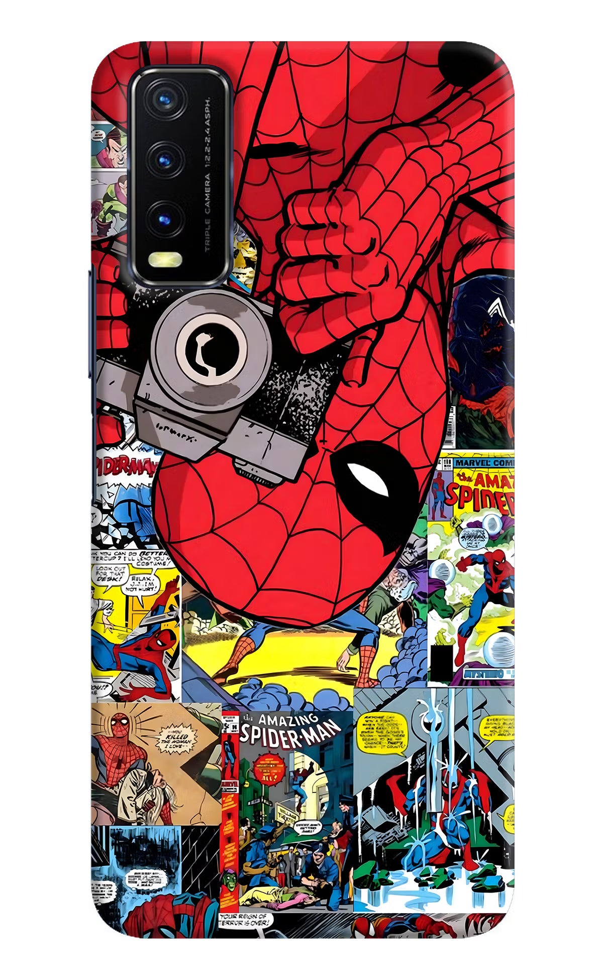 Spider Man Vivo Y20/Y20i Hard Case Back Cover by Casekaro