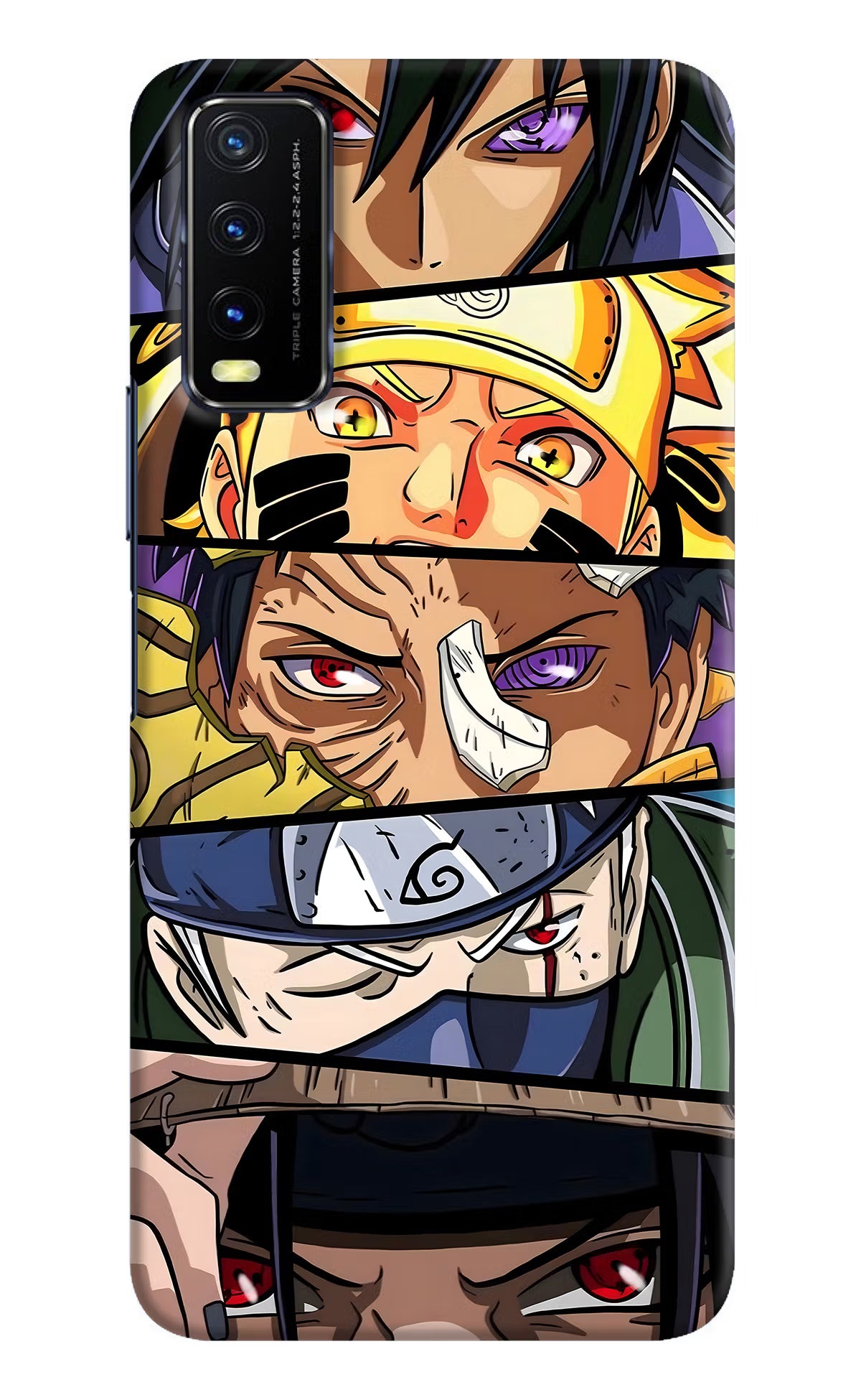Naruto Character Vivo Y20/Y20i Hard Case Back Cover by Casekaro