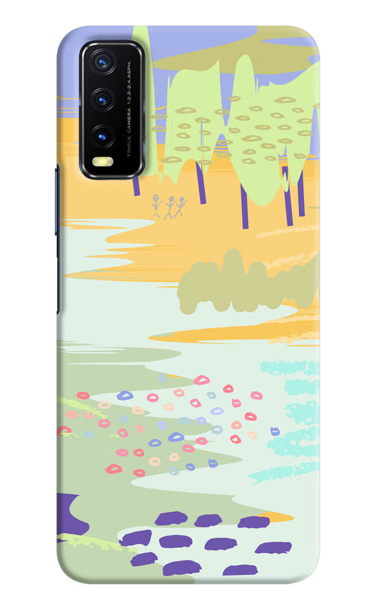 Scenery Vivo Y20/Y20i Hard Case Back Cover by Casekaro