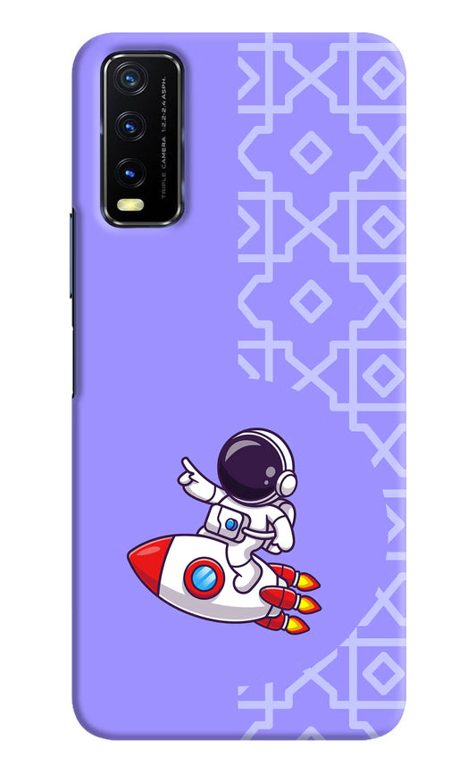 Cute Astronaut Vivo Y20/Y20i Hard Case Back Cover by Casekaro