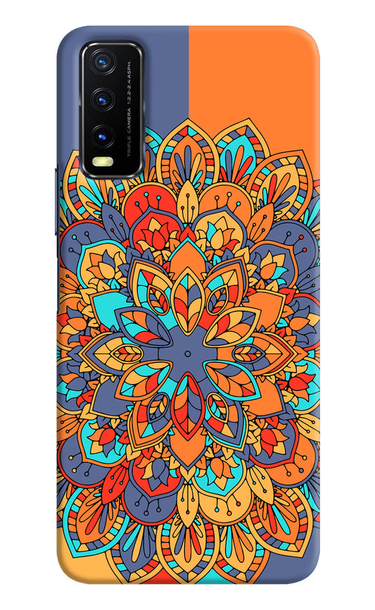 Color Mandala Vivo Y20/Y20i Hard Case Back Cover by Casekaro
