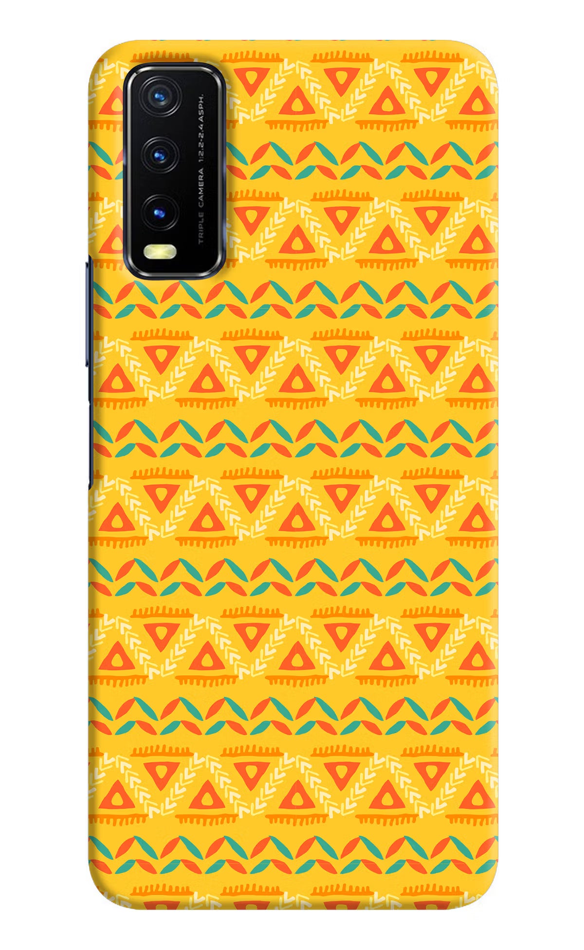 Tribal Pattern Vivo Y20/Y20i Hard Case Back Cover by Casekaro