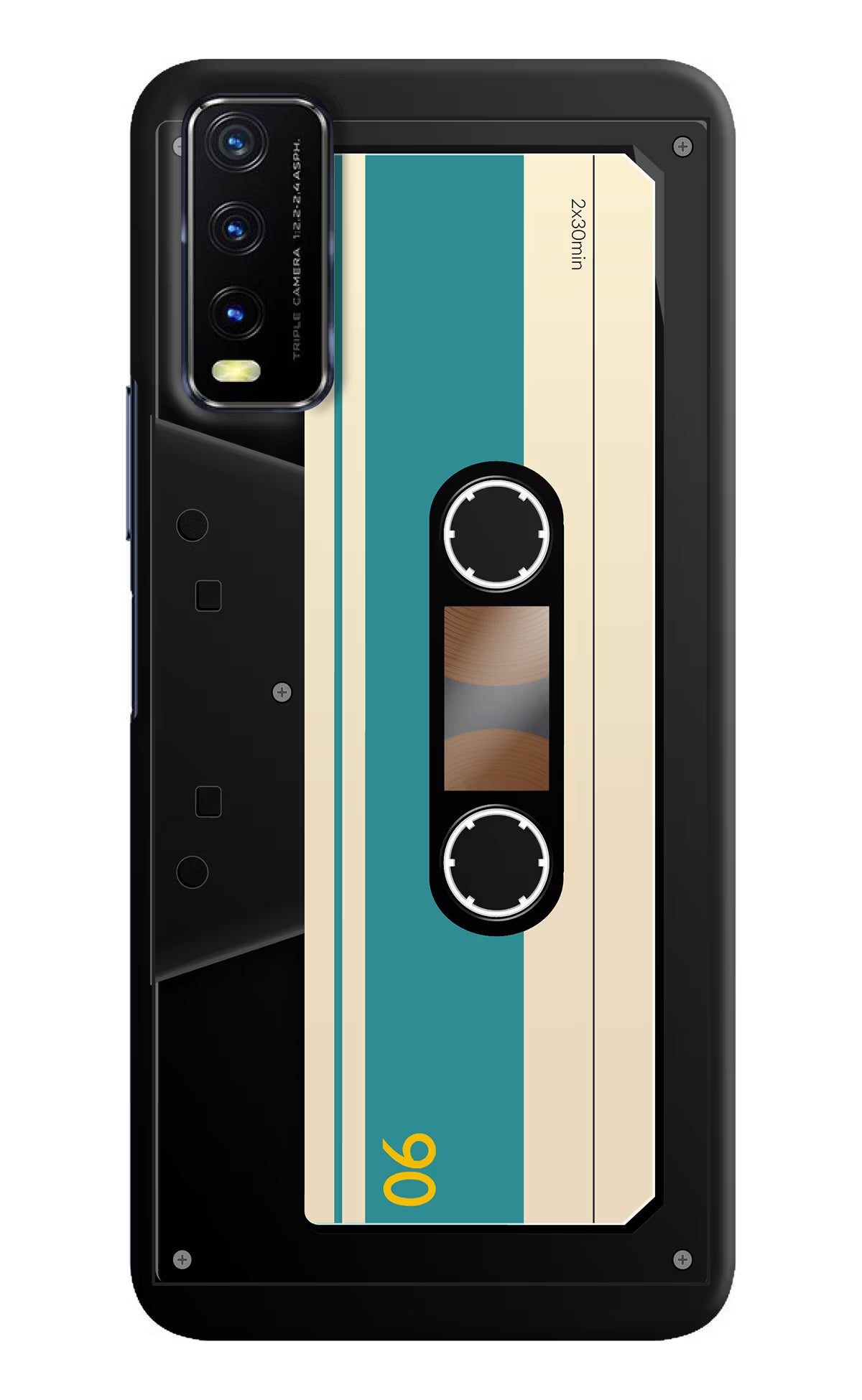 Cassette Vivo Y20/Y20i Hard Case Back Cover by Casekaro
