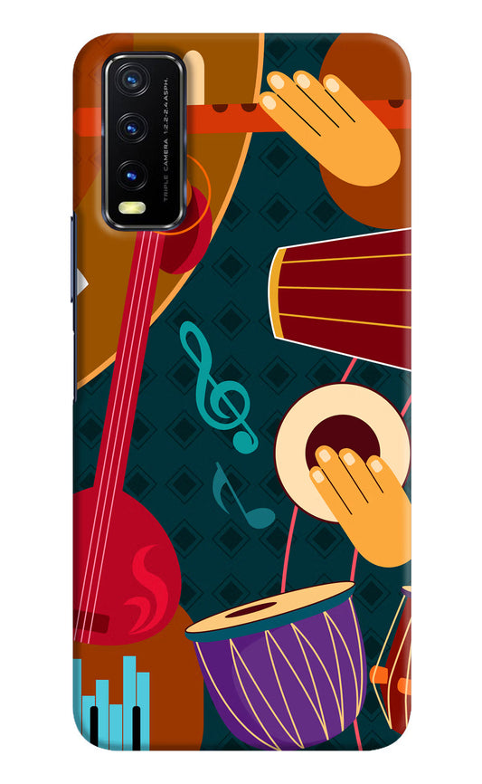 Music Instrument Vivo Y20/Y20i Hard Case Back Cover by Casekaro