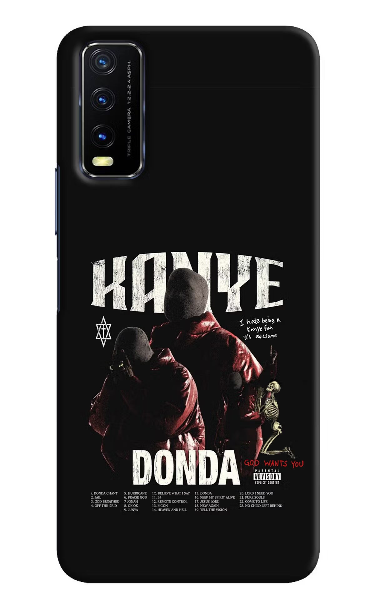Donda Kanye West Vivo Y20/Y20i Hard Case Back Cover by Casekaro