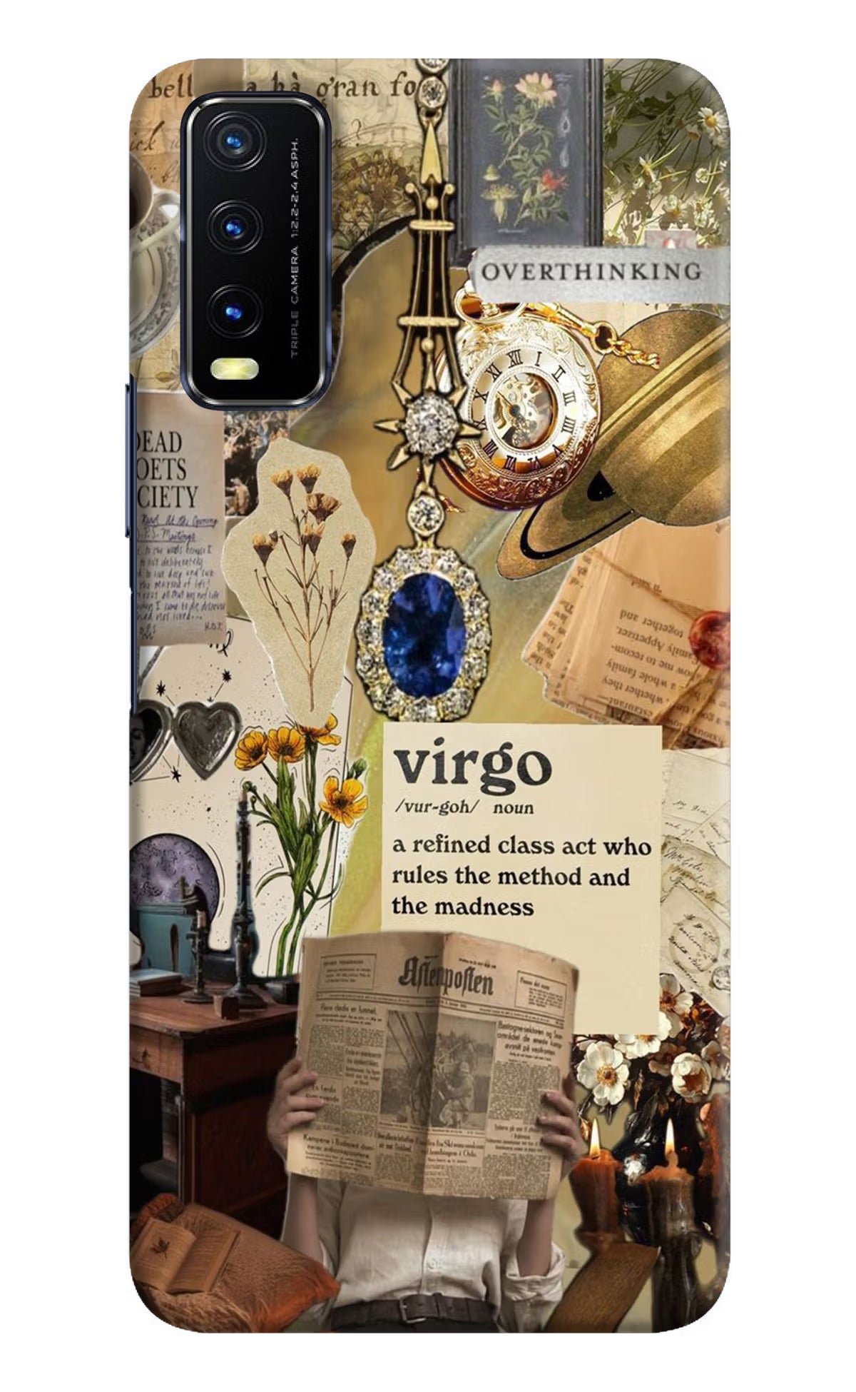 Virgo Zodiac Vivo Y20/Y20i Hard Case Back Cover by Casekaro