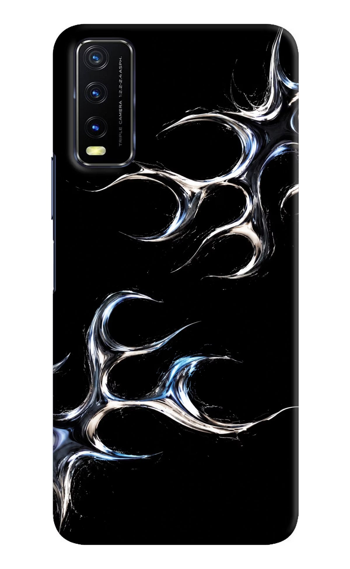 Chrome Tribal Vivo Y20/Y20i Hard Case Back Cover by Casekaro