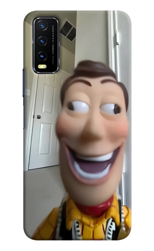Side Eye Woody Vivo Y20/Y20i Hard Case Back Cover by Casekaro