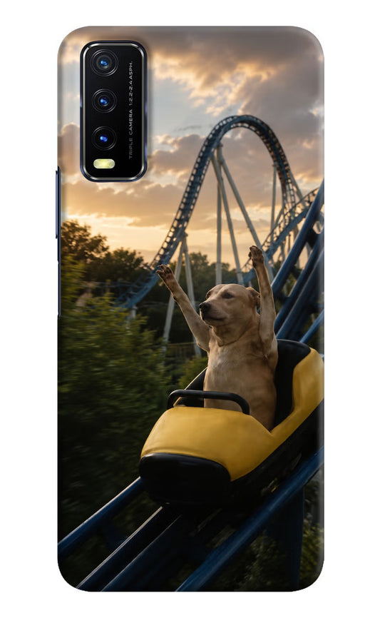 Rollercoaster Dog Vivo Y20/Y20i Hard Case Back Cover by Casekaro