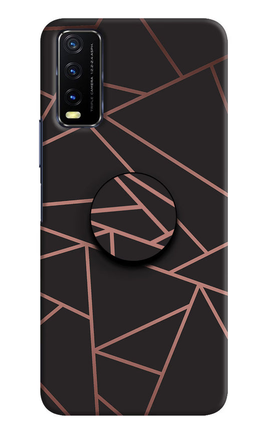 Geometric Pattern Vivo Y20/Y20i Pop Case by Casekaro
