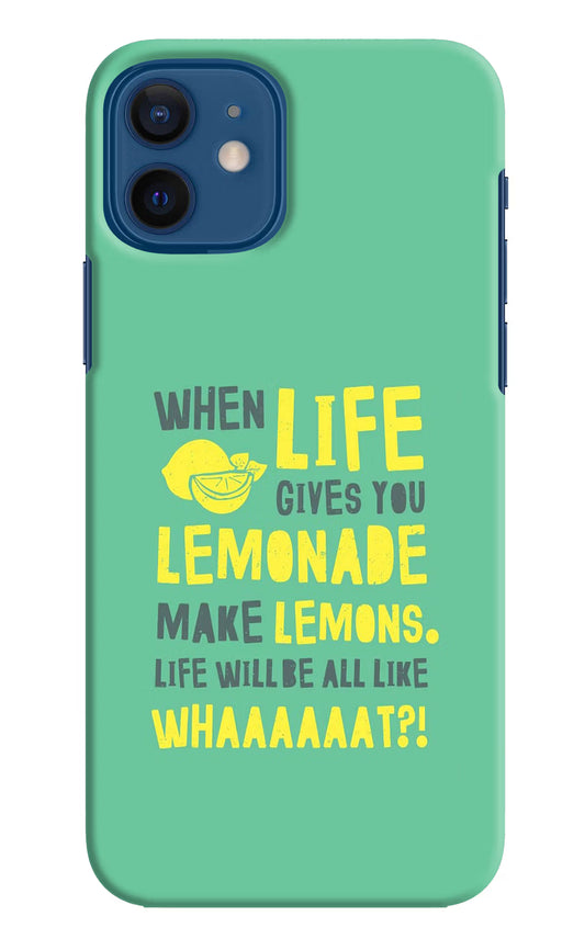 Quote iPhone 12 Hard Case Back Cover by Casekaro