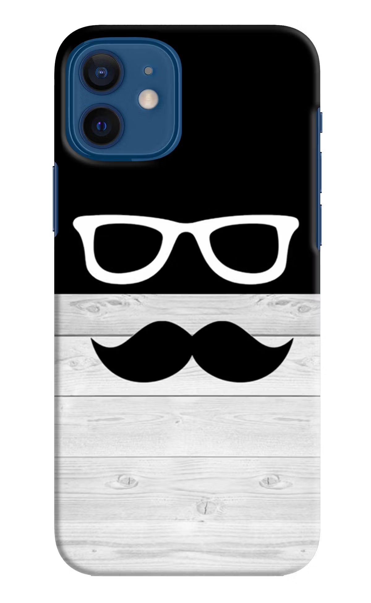Mustache iPhone 12 Hard Case Back Cover by Casekaro